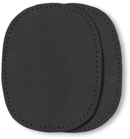 PRYM Patches.nappaleder naaien 10x14 d.grijs 929271 - Prym
