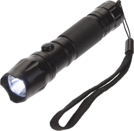 FX Light Compacte LED zaklamp - aluminium - mat zwart - 11 cm