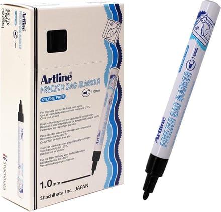 ARTLINE Freezer 770 - Permanent Marker - Doos van 12 stuks - 1,0 mm Lijndikte - Blauw