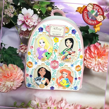 Loungefly – BL Disney Princesses Floral Iridescent Vanity Portraits Mini Backpack Derwin Collectables EMEA Exclusive