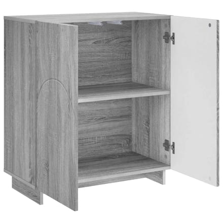 vidaXL - Dressoir - Grijs - Sonoma - 67 - x - 34,5 - x - 75 - cm - Bewerkt - hout