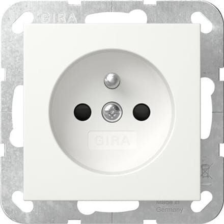 Gira Systeem 55 Veiligheid Plus Stopcontact Met Aardpin - 448527