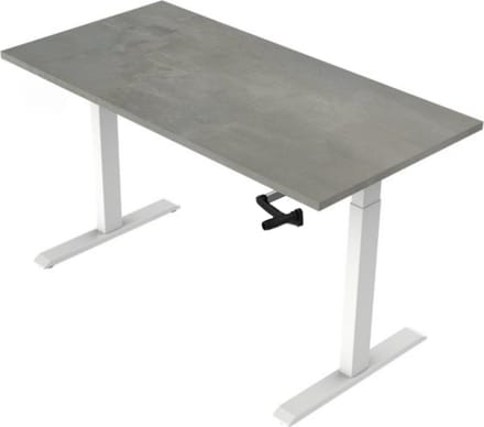 Office Hero® Cosmic Slinger- Zit sta bureau in hoogte verstelbaar wit frame - Game bureau - Computertafel - Werktafel - 140x80 - Oxyd