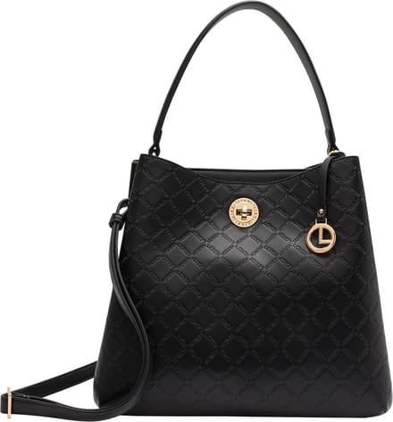 L.CREDI Schoudertas Filiberta Hobo Bag Black Zwart