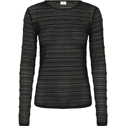 Dames-T-shirt met lange mouwen KAFFE KANanna Lace