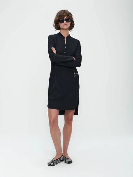 Dress Eva Easy Wear | Black - Black / S