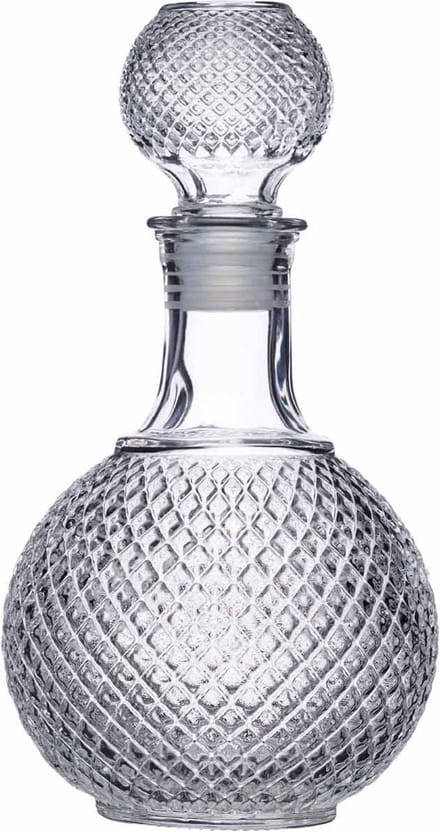 KitchenCraft BarCraft Geslepen glazen karaf voor whisky en brandy - 1 liter