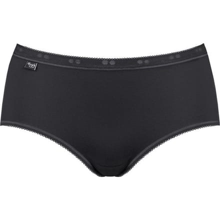 sloggi Basic+ Dames Midi slip - Zwart - Maat 40