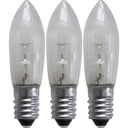 STAR TRADING LED vervangingslamp E10 0.2W 2.100K 3-pack