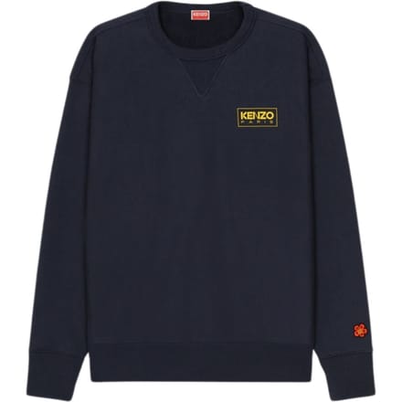 Kenzo Paris omlijnd logo middernachtblauw sweatshirt