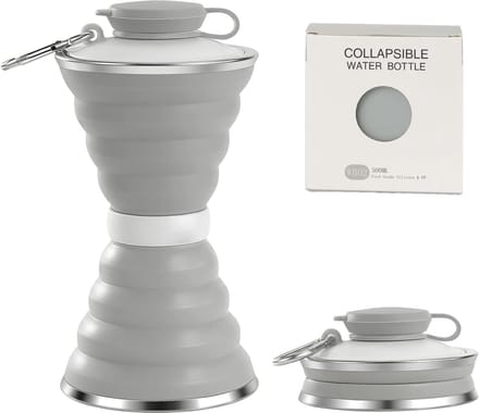 Opvouwbare Siliconen Waterfles 500ml - Ruimtebesparend en Gemakkelijk Draagbaar