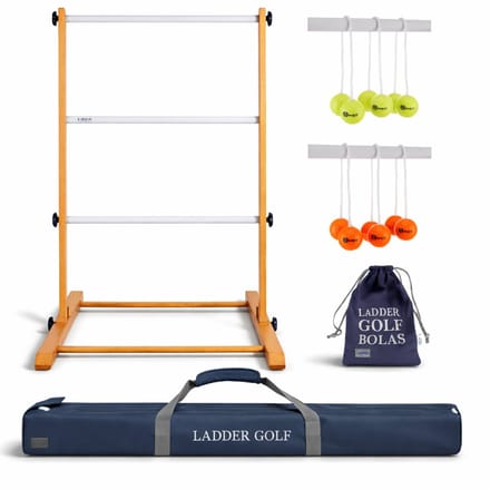Ubergames Laddergolf spel - officiële golfbolas - geel/oranje
