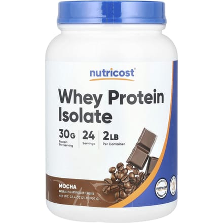 Nutricost, isolat de protéine de lactosérum, moka, 907g (2 lb)