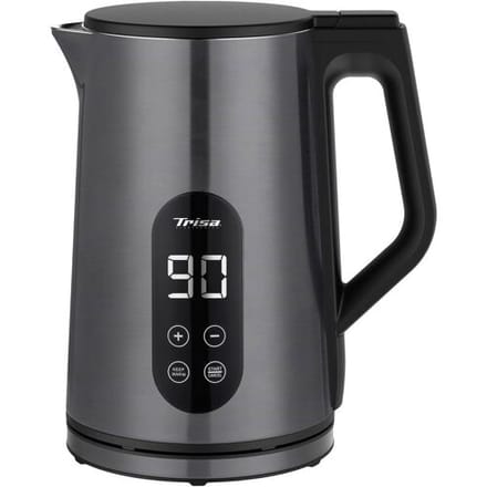 Trisa Digital Boil Waterkoker Met display, Instelbare temperatuur Aantal/Volume: 1.7 l Antraciet