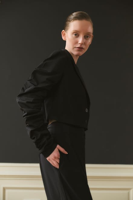 Torino jacket  technical jersey | Black - Black / S