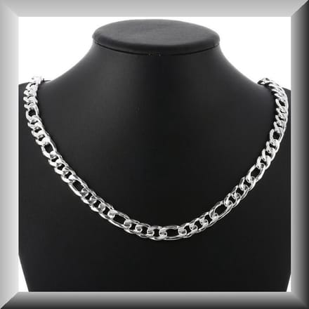 Klassiek Figaro collier van zilver