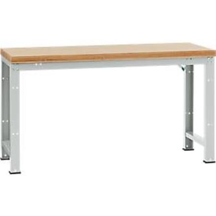 Manuflex werkbank Profi standaard, Tafelblad multiplex B 1750 x D 700, lichtgrijs