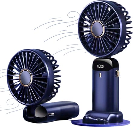 Nivard Ventilator Staand - Ventilatoren - Tafelventilator - Statief - Extra Verkoelend - Aircooler - Cooling Fan - Cooler - Blauw