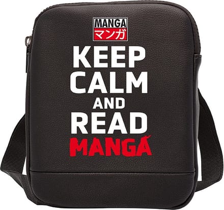 Keep Calm  and Read Manga Crossbodytas - klein formaat - (hxbxd) ca. 22cm x 17cm x 3,5cm