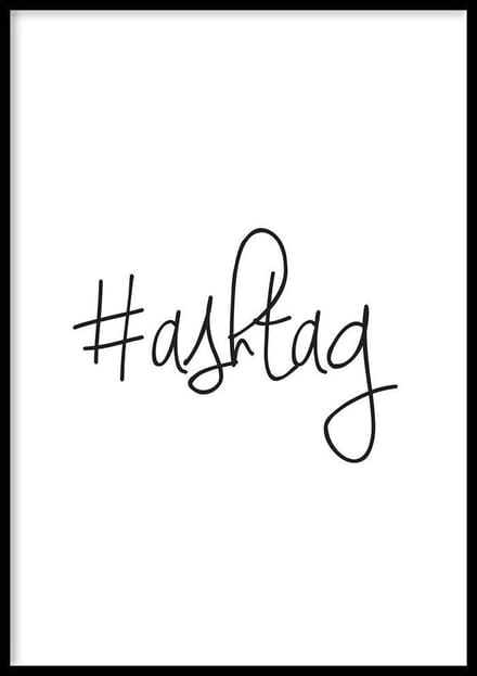 Poster – Hashtag - 70x100cm