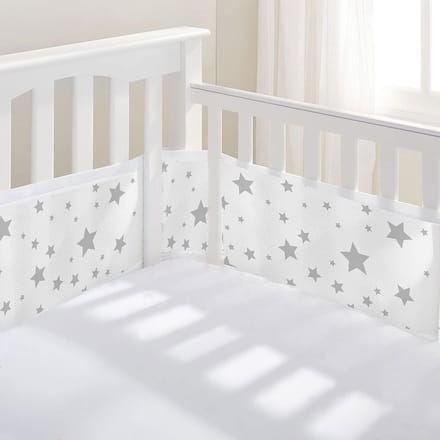 Hoofdomranding voor Babynestje - Ademende Bescherming - Wit - Pentagram