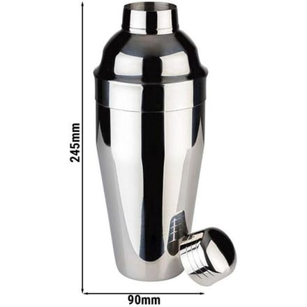 GGM Gastro (6 Stück) Shaker - CLASSIC - Edelstahl - 0,7 Liter