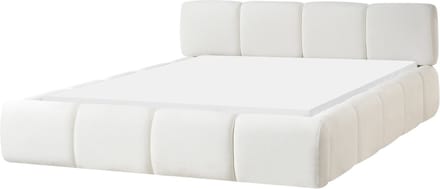ORVILLE - Tweepersoonsbed - Gebroken wit - 160 x 200 cm - Polyester