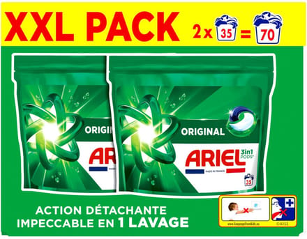 Ariel 3in1 Wasmiddel Pods Original - 70 stuks