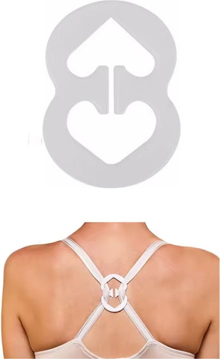 Scoby - BH Band Klem - Clip om BH Bandjes te Klemmen - Onzichtbare BH Effect - Wit - 1 Stuk
