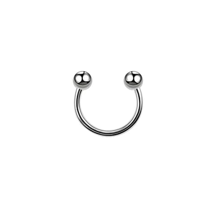 Cabantis Piercing met balletjes - Piercing - Neusring - Lipring - Sieraden - Zilverkleurig