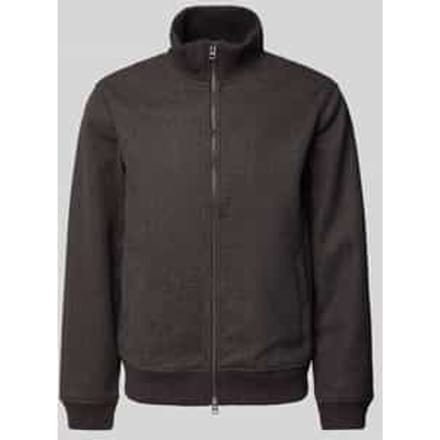 Sweatjack met opstaande kraag