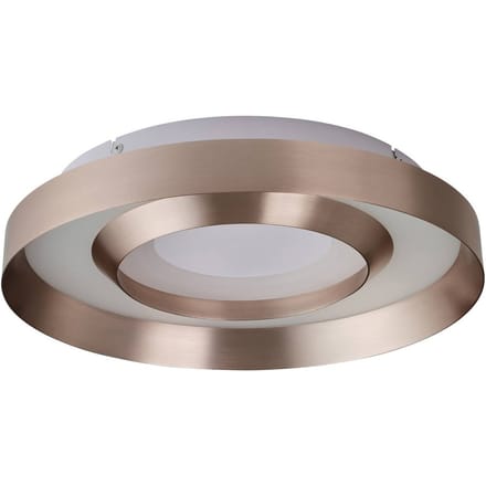 Brilliant LED plafondlamp Onix, Ø 40 cm, roségoud, metaal