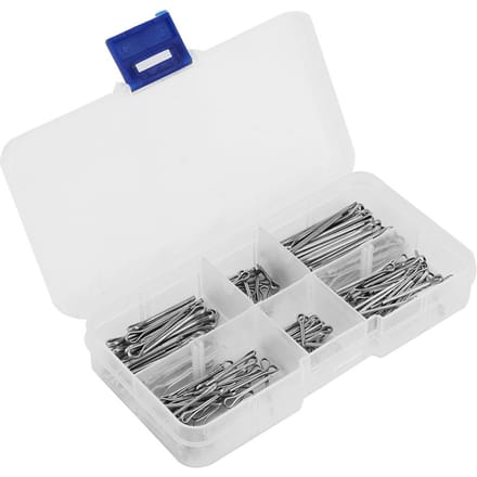 175 stuks set 5 soorten zinklegering metalen splitpennen assortimentskit bevestigingsmiddel hardware