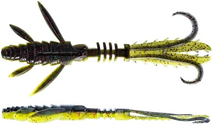 Westin CreCraw Ripplr Creaturebait Black/ Chartreuse 9.5cm Black/ Chartreuse