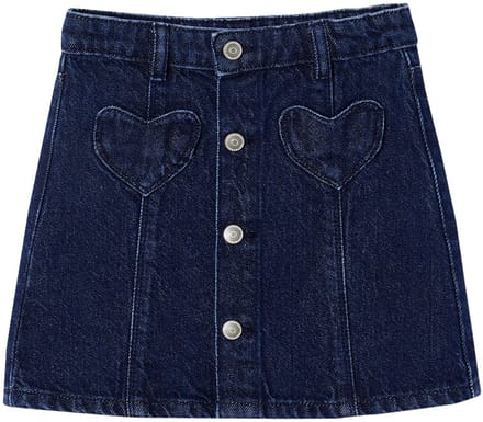 Vertbaudet Jeans meisjesrok met knopen