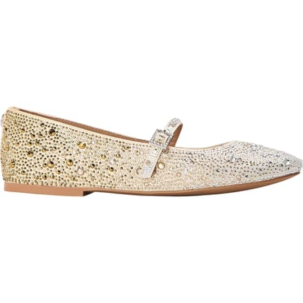 Steve Madden Brissa-ballerina's met luipaardprint voor dames (Goud)