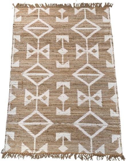 Rocaflor - Vloerkleed - Jute - Chenille - Bruin - Wit - 120x180cm