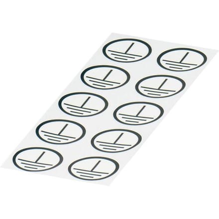 Phoenix Contact 0806767 ETS-E ETS-E - Sticker Wit, Zwart (Ø) 16 mm Inhoud: 100 stuk(s)
