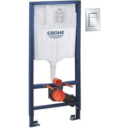 Grohe Rapid SL 3-in1 set for WC with Skate Cosmo S cover plate 39501000