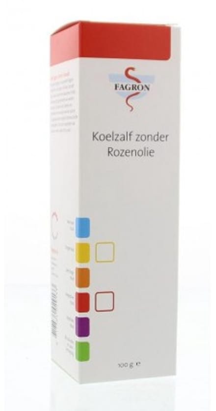 Fagron Koelzalf zonder rozenolie doos & bijsluiter 100 Gram