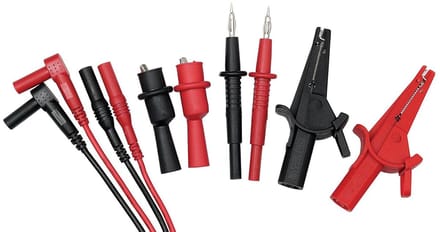 Meetkabel Set - Testkabels - Elektrische Testen - CAT III 1000V - 8 Delig - Rood