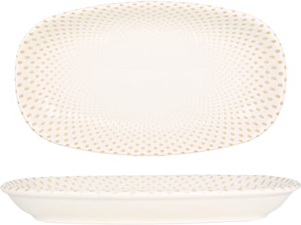 Rinart Serveerschaal - Punto - Porselein - 30x18 cm - set van 2