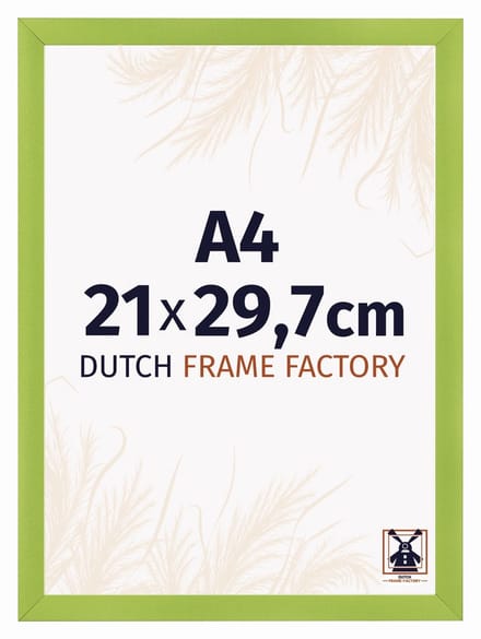 Fotolijst A4 21x29,7 cm - MDF - Groen - Praag