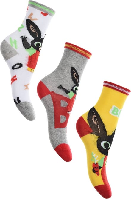 Bing Bunny - Bing Bunny sokken- 3 paar - jongens- maat  19/22