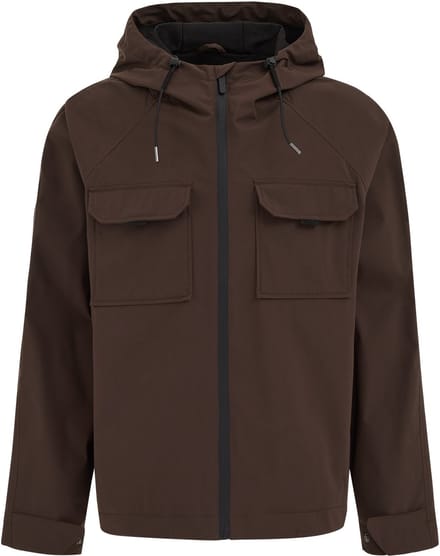 WE Fashion Heren waterafstotend jack met capuchon