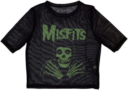 Misfits - Green Hands Crop top - XS - Zwart
