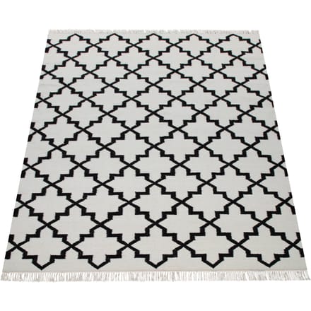 Wollen tapijt Kenolia wit 80x150 cm