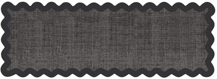MD Entree - Keukenloper - Vloerkleed - Machinewasbaar - Cook & Wash - Wave Border Anthra - 50 x 150 cm