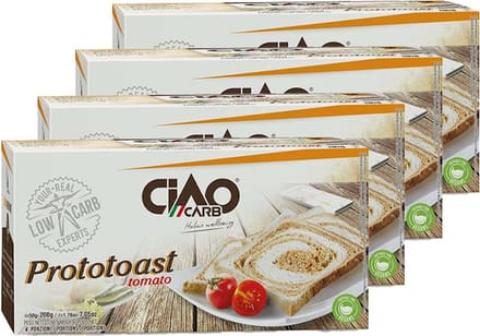 CiaoCarb | Prototoast Tomaat | Stage 2 | 4 stuks | 4 x 200g
