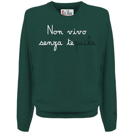 hoodie man mc2 saint barth - reiger zonder tequila 51 emb - groen